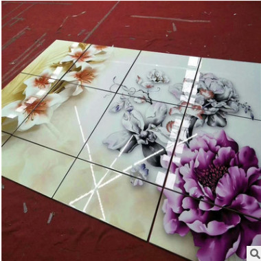 江苏3d装饰画光栅板壁画彩绘机 艺术玻璃瓷砖浮雕背景墙打印机