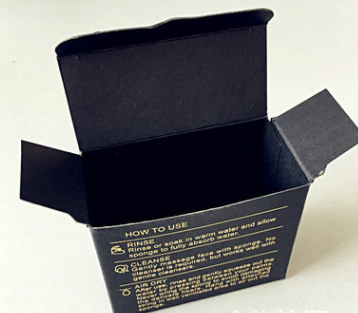 黑卡纸盒黑色飞机盒手工皂包装盒饰品手链包装盒飞机盒烫金定做