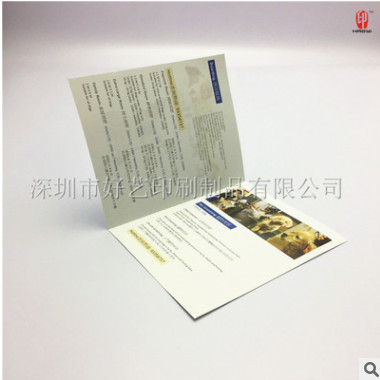 深圳定制 宠物宣传彩页 对折说明书 彩色印刷 157克双铜纸