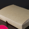 瑞宏一次性双槽打包餐盒纸片餐盒 长方形纸盒纸片定制 白本纸餐盒