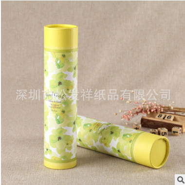 华南地区定制彩印圆罐园筒 批发化妆品圆筒纸罐包装盒