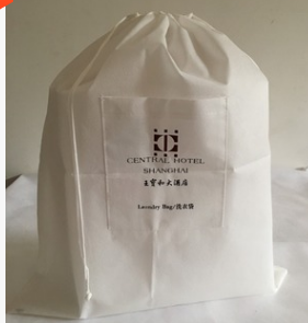 双色印刷定制logo 酒店专用 抽绳洗衣袋 涤纶袋束口袋
