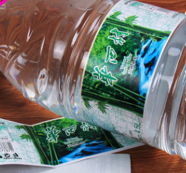瓶装水商标标签定做5升饮料瓶自动套标贴标印刷支装水双面印刷标