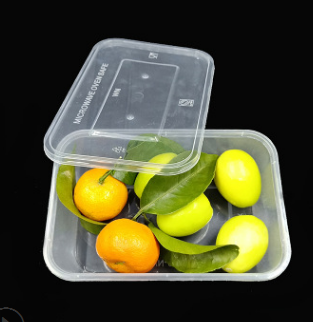 一次性餐盒长方形650ml外卖打包环保PP塑料饭盒透明保鲜快餐盒