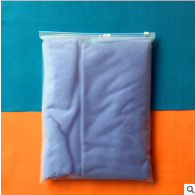 广州厂家批发EVA磨砂拉链袋 高档透明塑料袋 现货服装包装袋