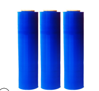 生产厂家 75/50/30cmPE蓝色缠绕膜静电拉伸膜托盘打包膜塑料薄膜