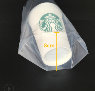 高压透明袋奶茶定做单双杯奶茶袋咖啡袋手提塑料包装袋子定制logo