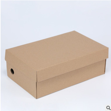牛皮纸鞋盒 晋江通用公版鞋盒 折叠瓦楞翻盖纸盒 淘宝鞋子包装盒