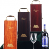 拉菲高档木制单支装红酒包装盒油漆双只红酒盒手提葡萄酒礼品箱