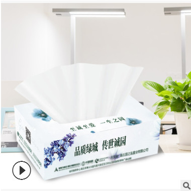 厂家直销纸巾生产盒装抽纸巾定做印logo餐巾纸定制 支持一件代发
