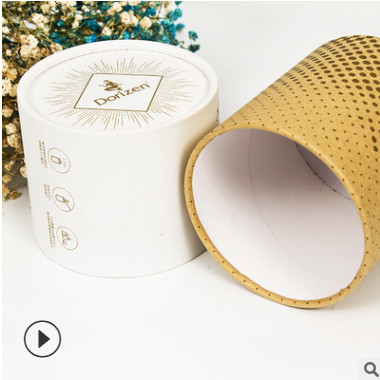 环保蜡烛白卡纸筒定做通用化妆品茶叶包装纸罐批发创意礼品包装桶