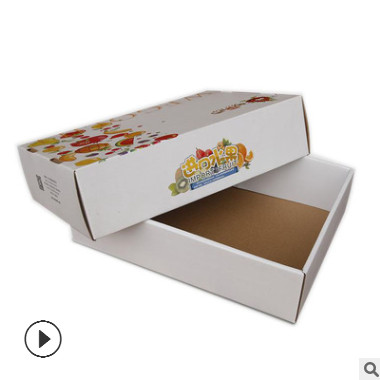 固定纸盒天地盖包装定制 厂家直销产地货源彩色瓦楞水果纸箱定制