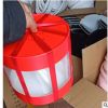 新年圆形透明抱抱桶烘焙春节圣诞红色雪花酥礼盒手提盒包装盒包邮