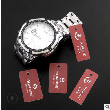 手表吊牌定做 塑料吊牌 手表标签牌 手表PVC