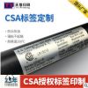 csa认证标签 亚银标签定制 耐热防水标签印刷 led贴纸