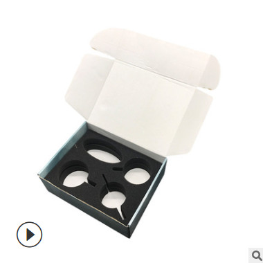厂家定制印刷瓦楞纸黑色彩色包装盒飞机盒创意内托礼品电子品纸盒