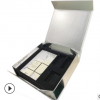 厂家高端拉丝银卡纸折叠纸盒磁铁一片式高档礼品包装盒定制