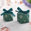 森系喜糖盒批发抖音同款结婚糖果盒创意伴手礼婚庆用品砖石形纸盒