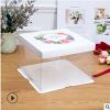 淘宝热销透明蛋糕盒6-12寸方形单层双层PET烘焙生日蛋糕西点盒