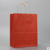 创意黄牛皮深红色薄款牛皮纸购物袋公司礼品袋白色绳鞋盒纸袋定制