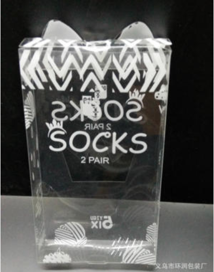 透明塑料袜子卡头塑料磨砂PP烫金印刷袜卡塑料袜袋塑料PVC袜子盒