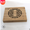 创意雕刻镂空礼品包装盒木质茶叶盒翻盖普洱茶饼包装盒茶叶木盒