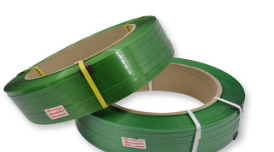 供应PET塑钢带 2512绿色塑钢打包带砖厂石材行业专用