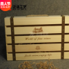 上海红酒木箱葡萄酒木盒礼盒6支装包装单排木箱子定做logo批发