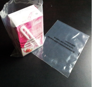 厂家直销PE平口袋透明食品塑料袋定制彩印包装袋批发警告语塑胶袋