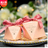欧式婚礼婚庆用喜糖盒 定制钻石形状喜糖袋 结婚用品包装盒