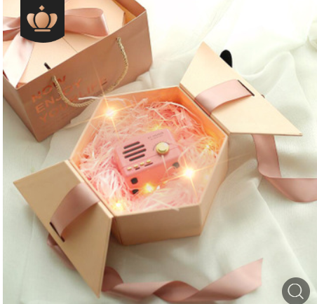 六角盒礼盒结婚伴手礼礼物盒六边形礼品盒口红杯子创意礼品包装盒