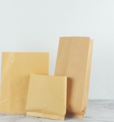 淋膜牛皮纸袋 食品包装打包袋 防油纸袋空白可定制 厂家批发