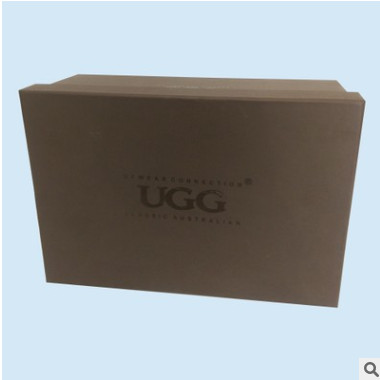 厂家生产精美黑卡纸盒男女鞋盒 天地盖固定包装盒烫金纸盒可定做