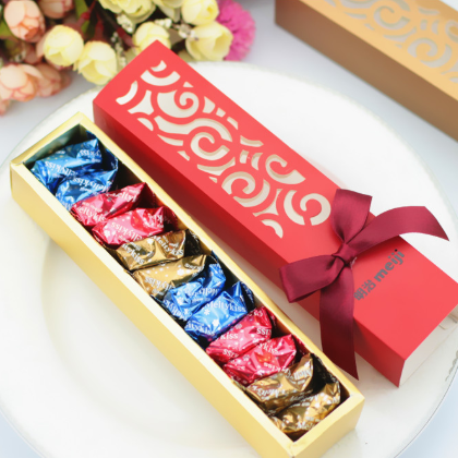成品喜糖 婚礼明治Meiji雪吻巧克力喜糖中式镂空结婚庆喜糖盒含糖