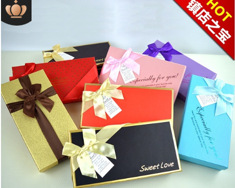 厂家现货巧克力盒18格包装盒定制 创意糖果蝴蝶结礼盒香皂花礼品
