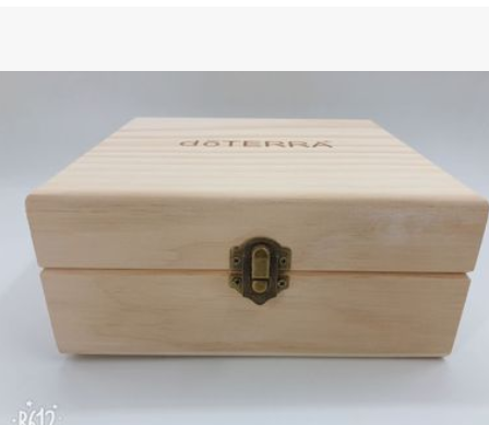 现货doTERRA实木精油盒 25格精油木盒松木陈列盒 木盒定做收纳盒
