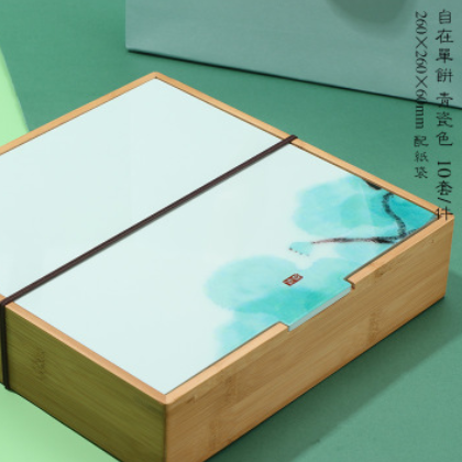 源昌隆厂家批发 茶叶包装礼盒 茶叶包装 自在系列单罐青瓷色