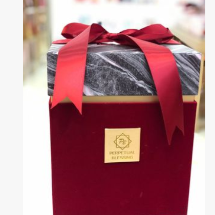 丝带大理石喜糖盒结婚礼物盒个性创意欧式礼品盒婚庆用品喜糖礼盒