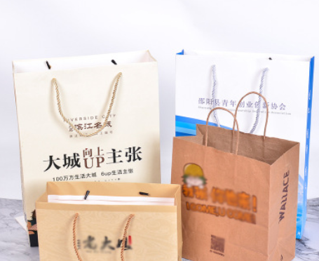 企业广告礼品纸袋 服装店超市购物手提袋 食品饰品纸袋定做批发