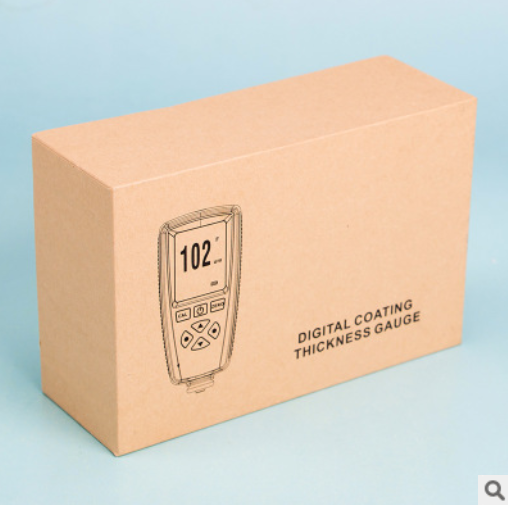 亚马逊直销迷你式手提电子称包装盒 单黑印刷牛皮盒附内衬定制