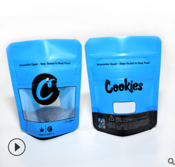 现货销售新款Cookies烟草袋 新款多种口味cookies包装袋支持定制