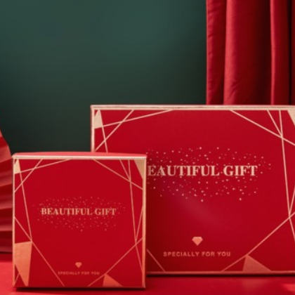 新品红色天地盖礼品盒创意礼物包装盒定制现货围巾包装盒纸盒