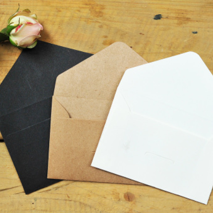 沐光新品3款韩国创意复古牛皮纸名片收纳信封-mini系列西式小信封