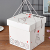 网红零食大礼包包装盒 抖音同款比心零食包装盒子 正方形瓦楞盒