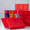 现货红色礼品盒伴手礼物盒婚庆包装盒子中国红回礼彩礼盒子定制