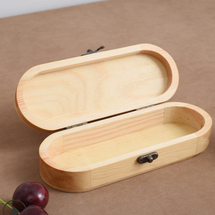 定制手工眼镜盒翻盖木质收纳盒创意简约木质眼镜盒收纳木盒可logo