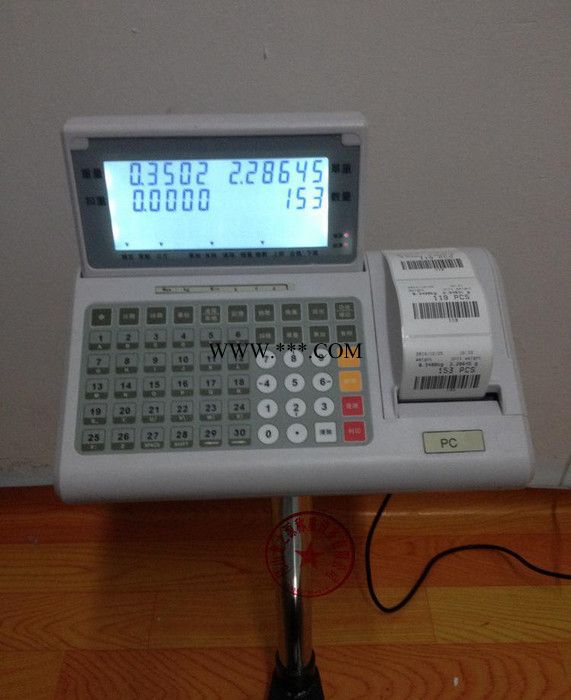 100kg不干胶标签打印电子秤 XK3108-PC标签打印电子秤