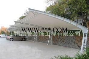 好质量膜结构车棚自行车棚PVC膜布加工 上海凯繁蓬业