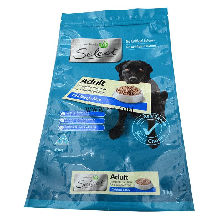 塑料包装袋定制宠物食品包装袋彩印自封拉链包装袋加厚半透明塑料袋站立袋