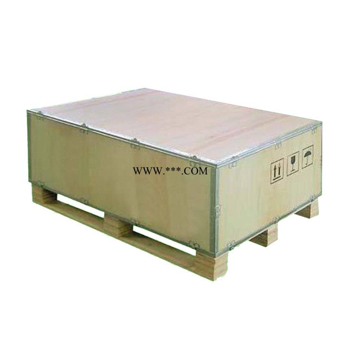 直销木包装箱钢带钢边箱，定做各种尺寸非标托盘